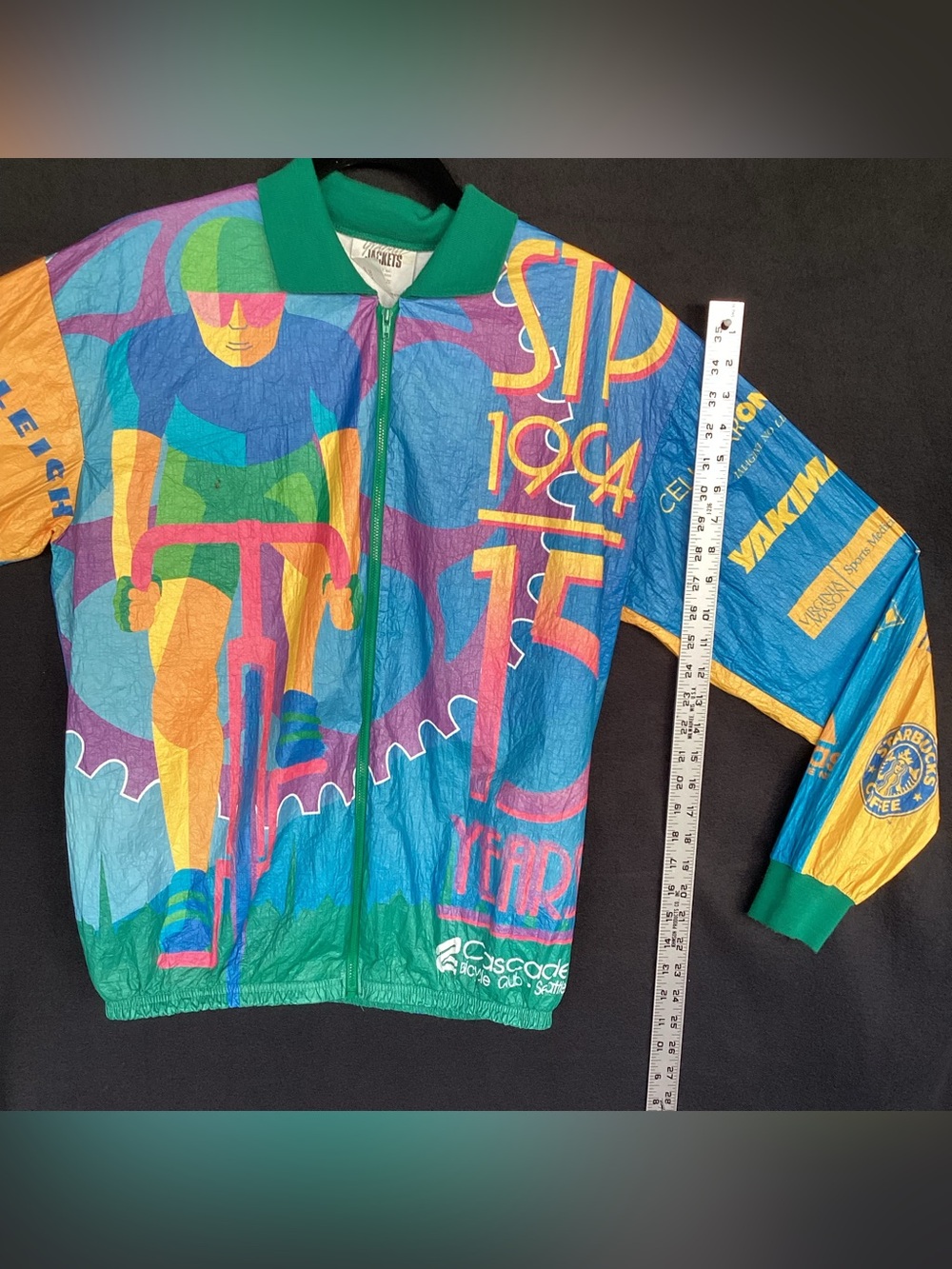 Vintage 1994 STP Seattle to Portland bicycling race by tyvek promo paper zip - Picture 7 of 10